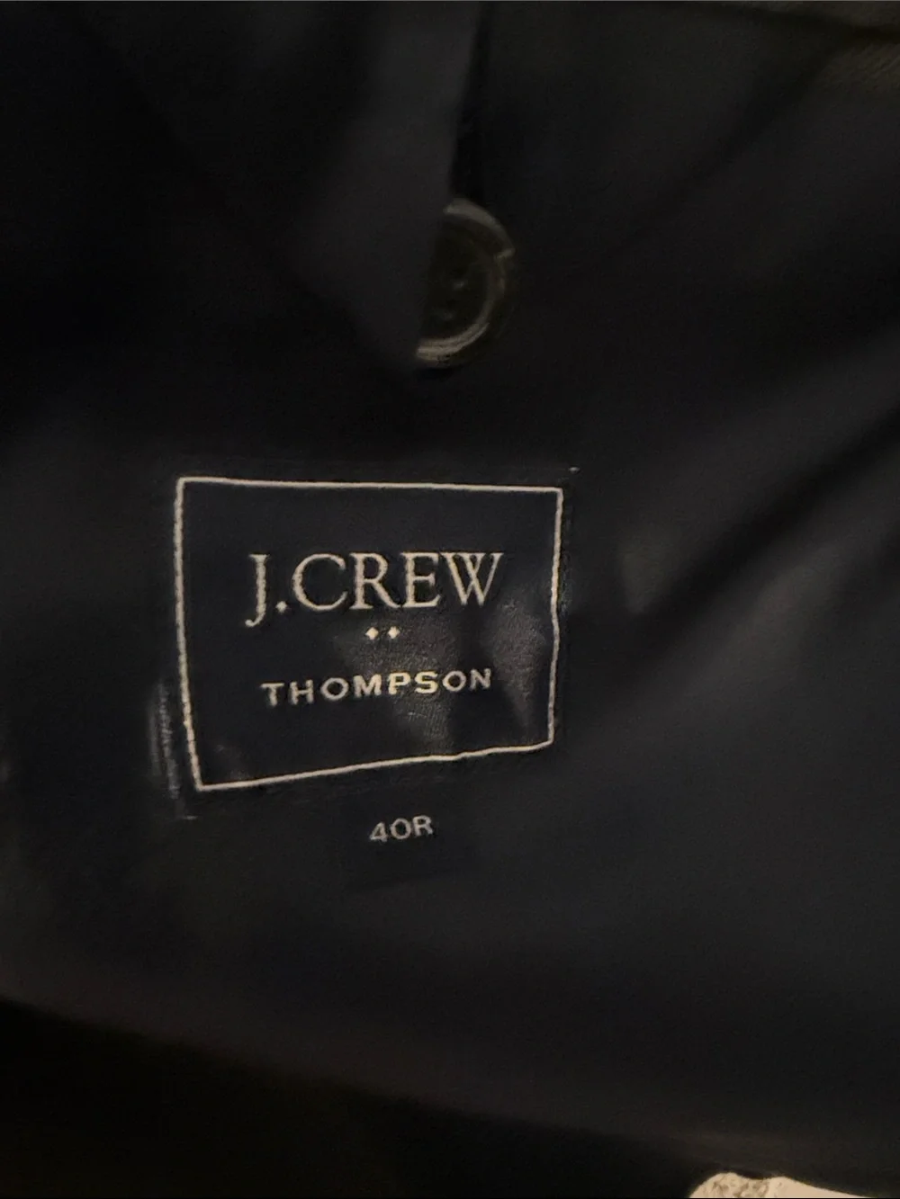 J. Crew Thompson Charcoal Gray Men's Two-Button Suit Blazer - 40R